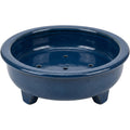 Ambbe Footed Ceramic Bowl Planter 24 cm Deep Blue - Product view